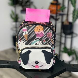Betsey Johnson Vampire Dog Halloween Mini Backpack